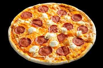 Пицца пепперони со сливочным сыром